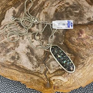 Brand new Kendra scott Layden necklace in crushed black with tags